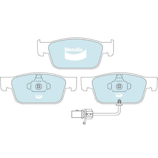Bendix Brake Pads Set - Euro+ Inc Wear Sensor DB2509 EURO+