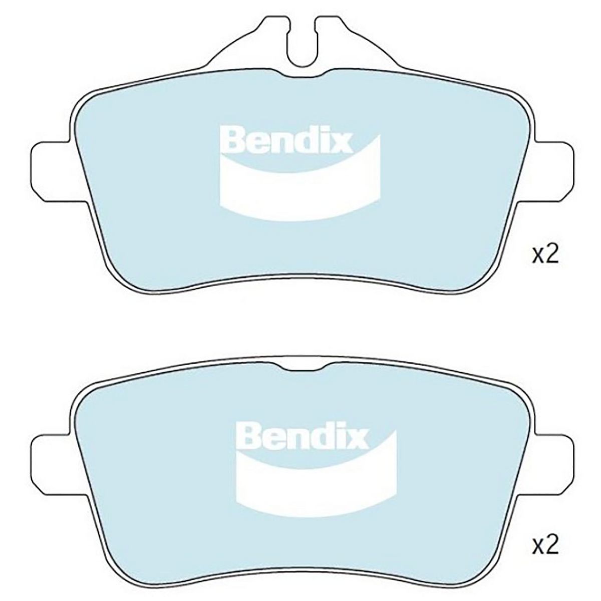 Bendix Brake Pad Set - Euro+ DB2483 EURO+