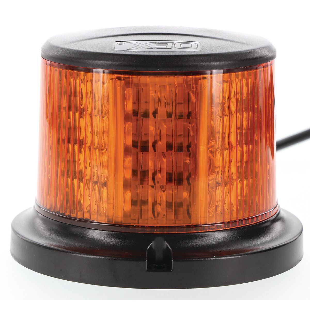 OEX Tall Amber LED Beacon 12V/24V Class 1 Magnetic Mount With Base Plate ACX5724B