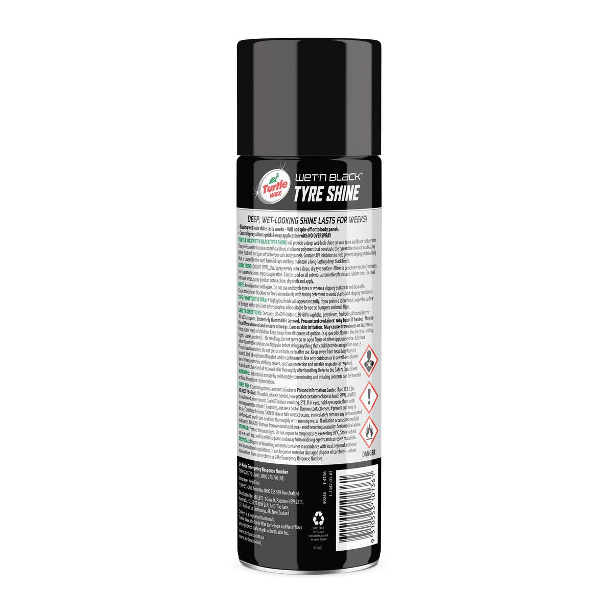 Turtle Wax Wet-N Black Tyre Shine 350g 103060