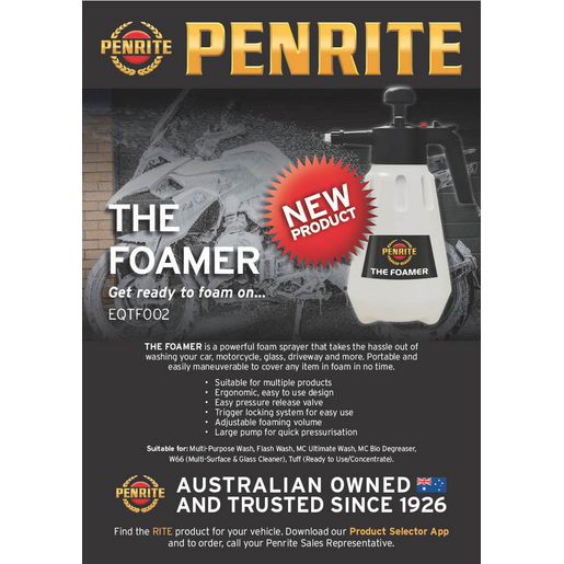 Penrite Foamer - Foaming Pressure Sprayer 2L EQTF002