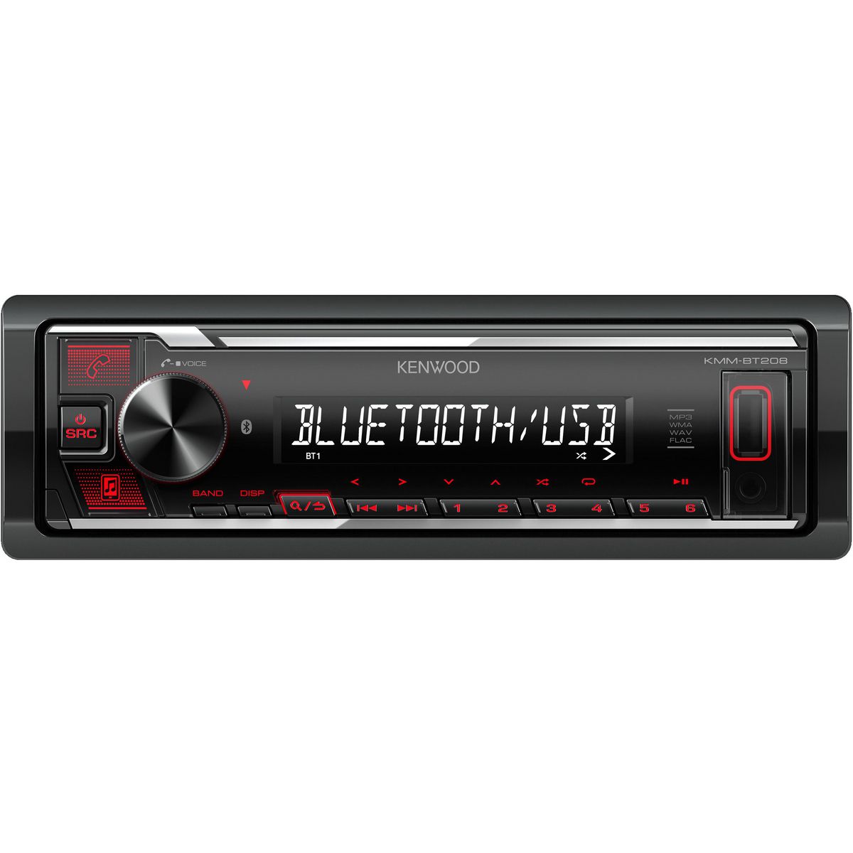 Kenwood Head Unit With Bluetooth/Usb KMM-BT208