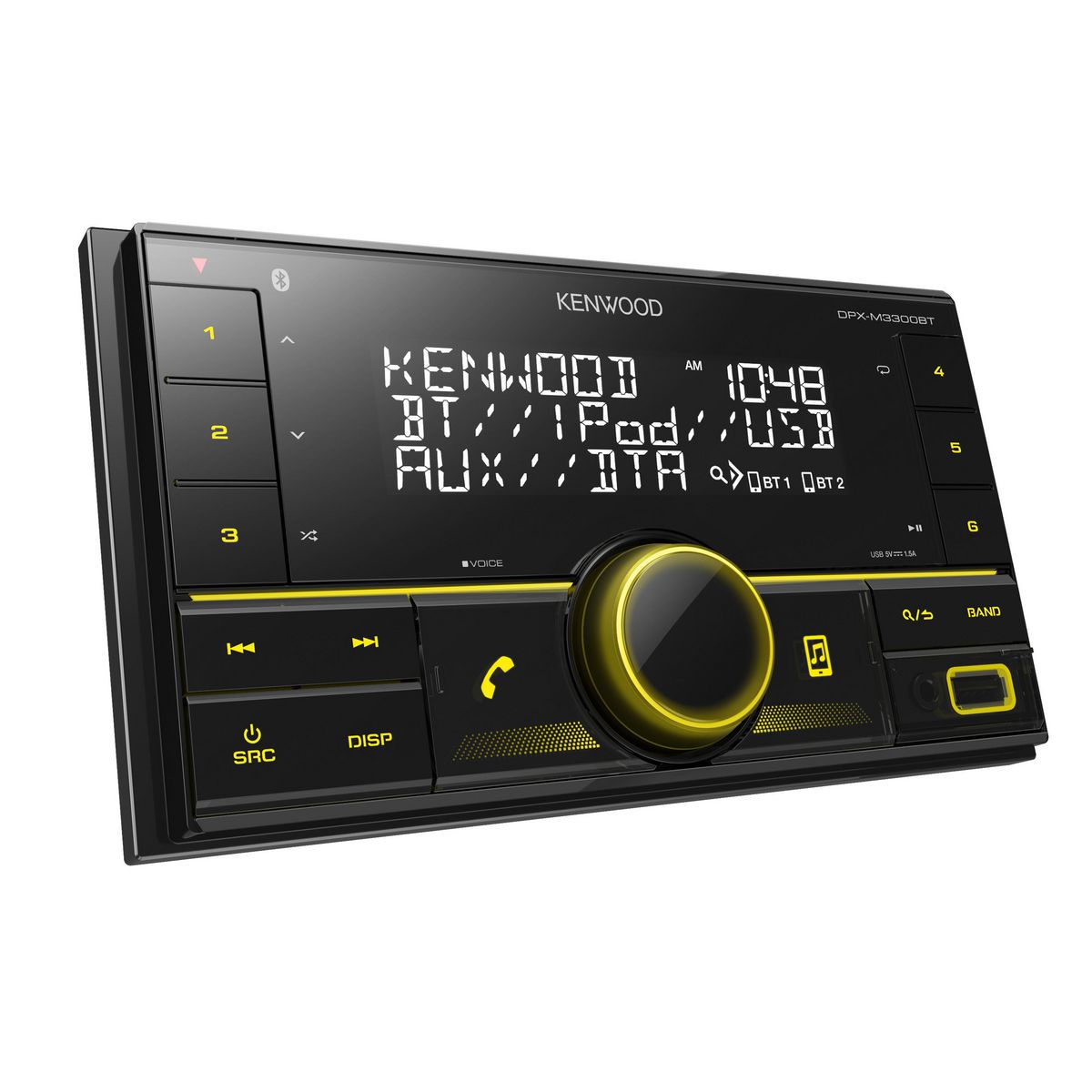 Kenwood Head Unit With Dual Bluetooth/Usb DPX-M3300BT