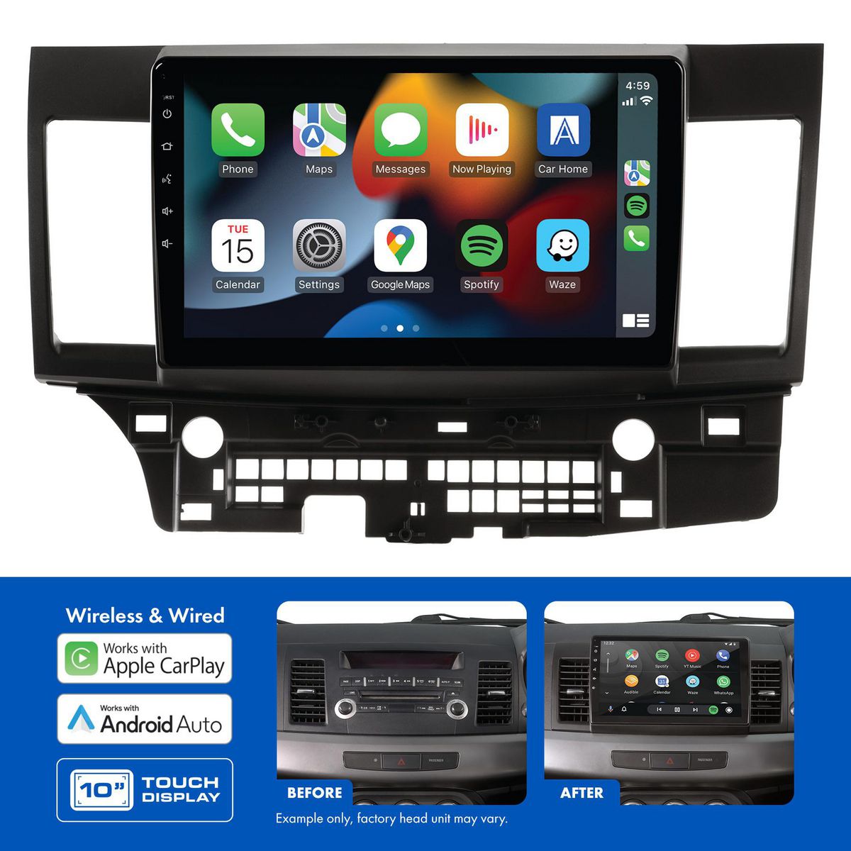 Aerpro 10In Multimedia Receiver To Suit Mitsubishi Lancer (2007-2013) - No Swc AMMB24