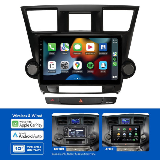 Aerpro 10In Multimedia Receiver To Suit Toyota Kluger Grande (2007-2013) - Amplified AMTO7