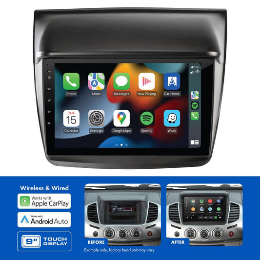 Aerpro 9In Multimedia Receiver To Suit Mitsubishi Triton Glx-R (2009-2012) & Challenger (2009-2011) AMMB1