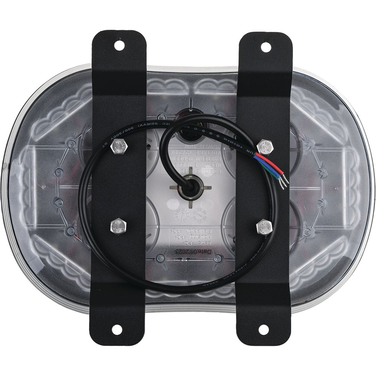 OEX 12/24V Low Profile Minibar Amber LED Clear Lens Bracket Mount ACX5734