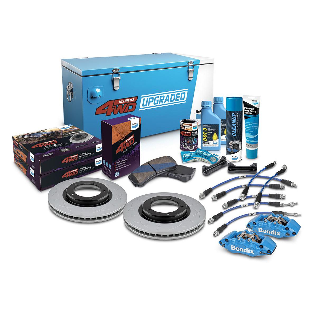Bendix Ultimate 4x4 Brake Upgrade Kit Front U4WD-BBUK243F