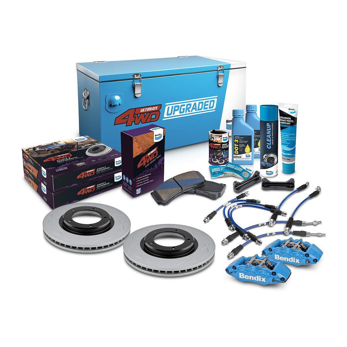 Bendix Ultimate 4x4 Brake Upgrade Kit Front U4WD-BBUK245F