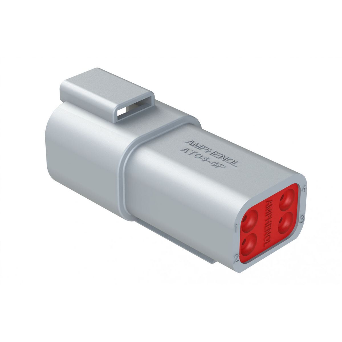 Amphenol At #16 - 4 Way Receptacle 5 Pce AT04-4P/5