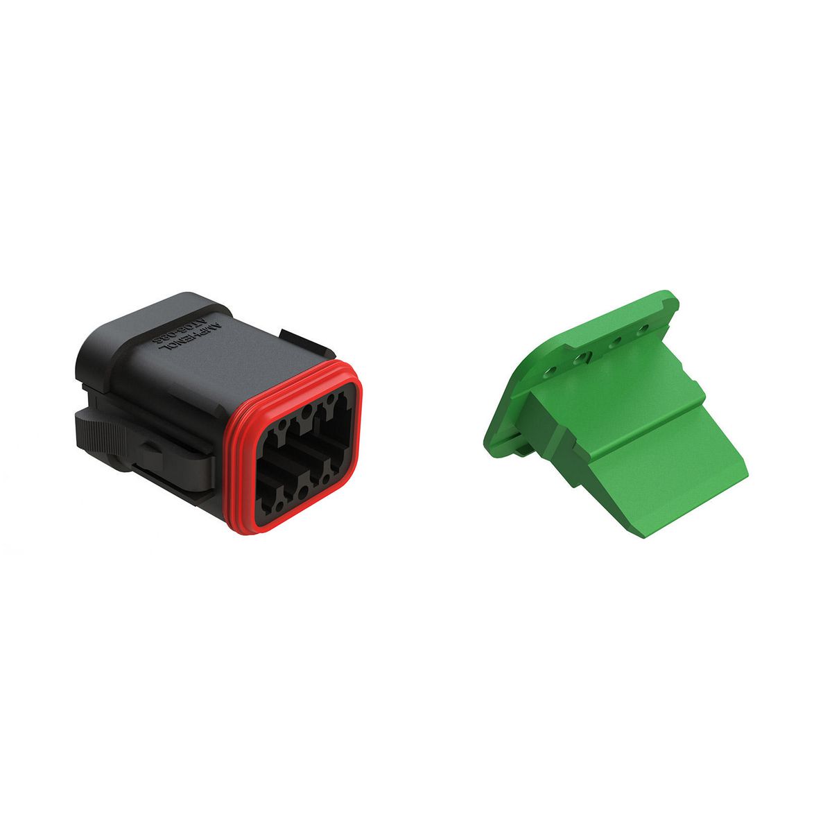 Amphenol At #16 - 8 Way Plug & Wedge 50 Pce AT0608SABKLC/50