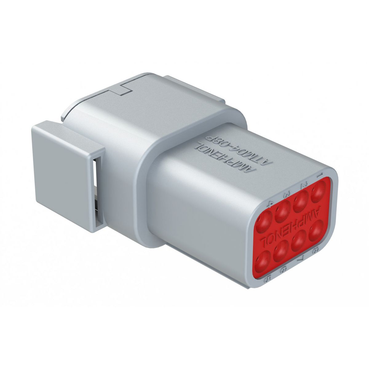 Amphenol Atm 8 Way Receptacle - 5 Pce ATM04-08PA/5