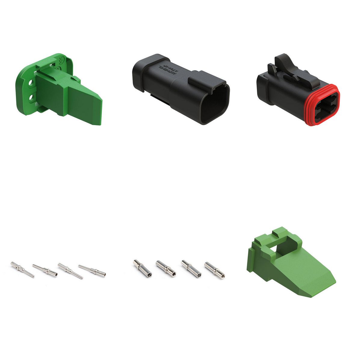Amphenol At 4 Way Rugged Kit AT4PS-EC01BKGB