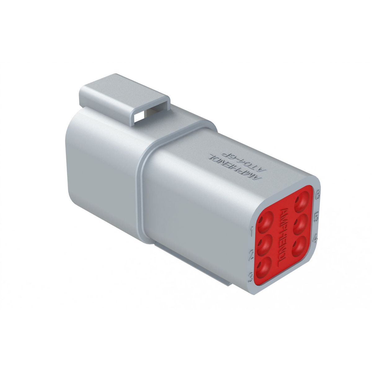 Amphenol At #16 - 6 Way Receptacle 5 Pce AT04-6P/5