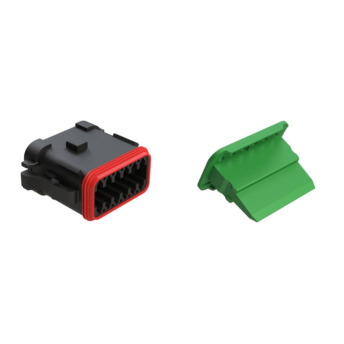 Amphenol At #16 - 12 Way Plug & Wedge 50 Pce AT0612SABKLC/50