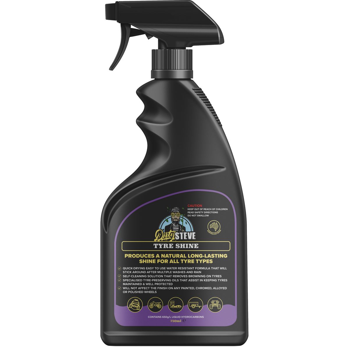 Dirty StEVe High Gloss Tyre Shine 750ml DS1017