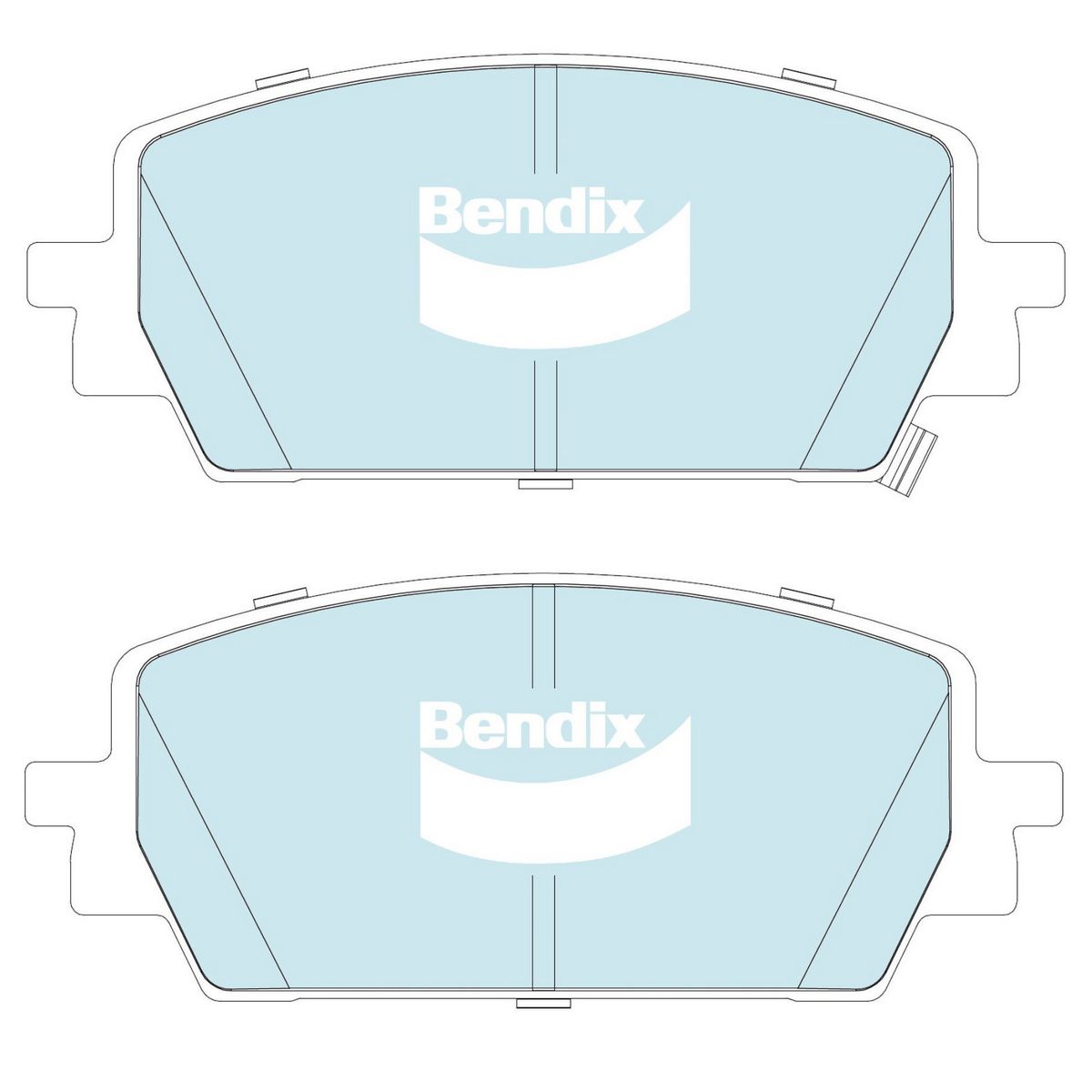 Bendix 4x4 Brake Pad Set DB2641 4WD