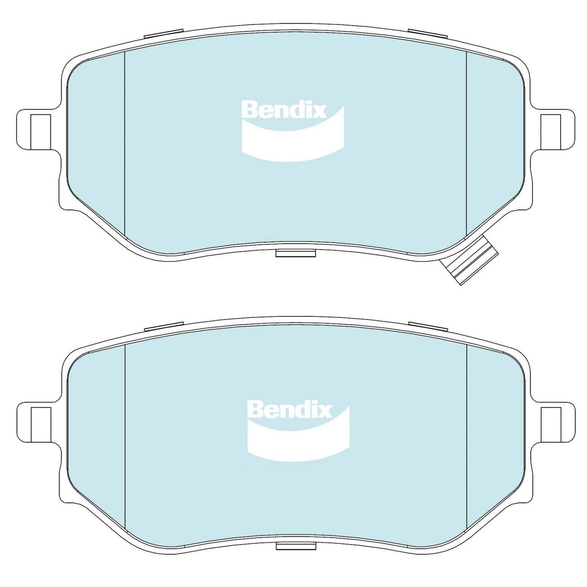 Bendix 4x4 Brake Pad Set DB2617 4WD