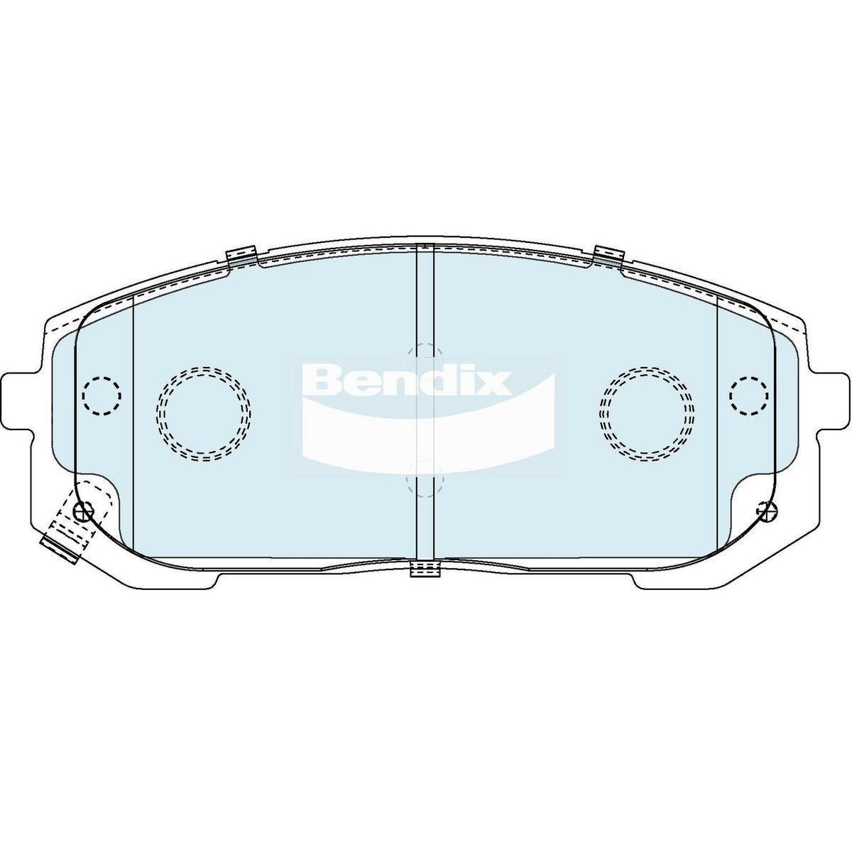 Bendix 4x4 Brake Pad Set DB2611 4WD