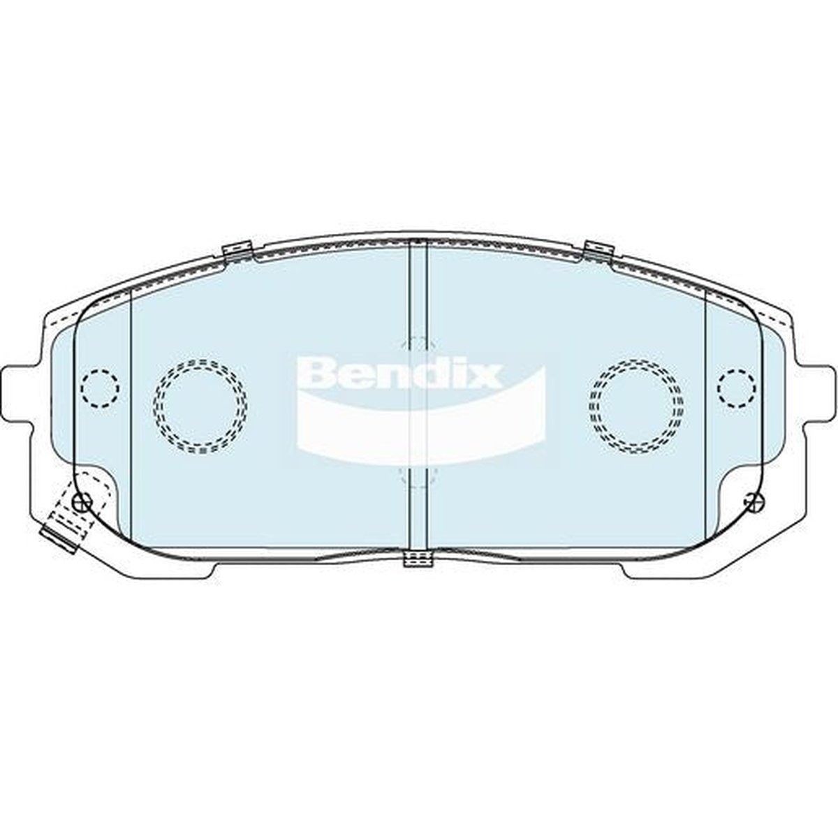 Bendix 4x4 Brake Pad Set DB2611 4WD