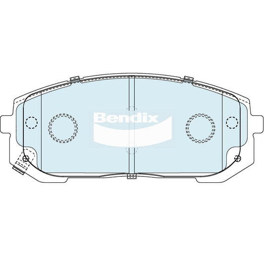 Bendix 4x4 Brake Pad Set DB2611 4WD