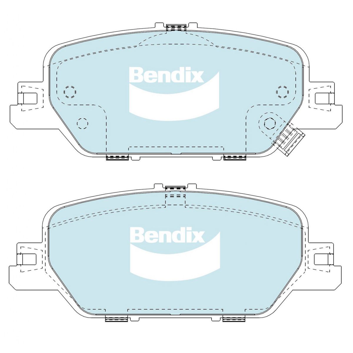 Bendix 4x4 Brake Pad Set DB2450 4WD