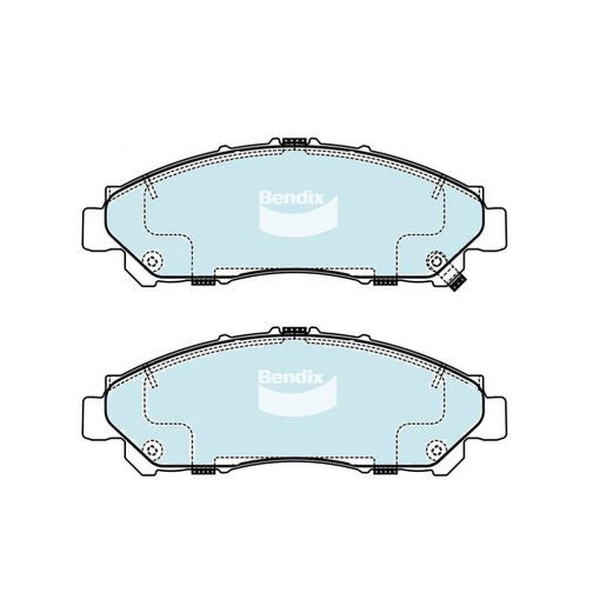 Bendix Heavy Duty Brake Pad Set Front DB2525 HD