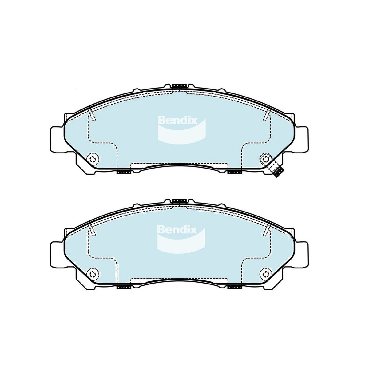 Bendix Heavy Duty Brake Pad Set Front DB2525 HD