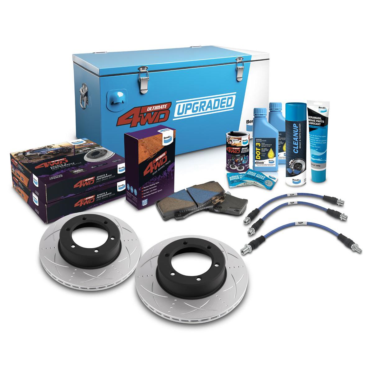 Bendix Ultimate 4x4 Brake Upgrade Kit (Suits 2" Lift) U4WD-BUK83+2