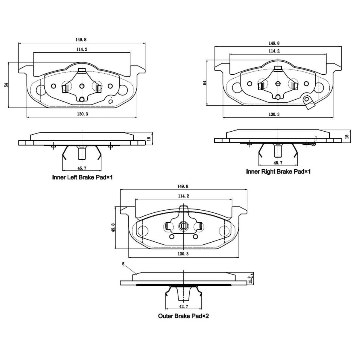 RDA Phantom Ceramic Brake Pads RDC2483