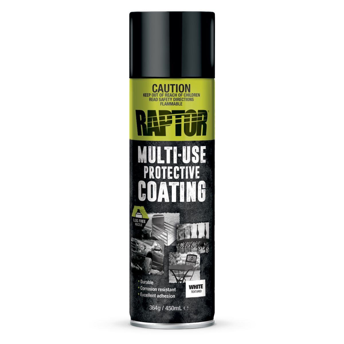 Raptor Multi-Use Protective Coating - White 450Ml RMUW/AL