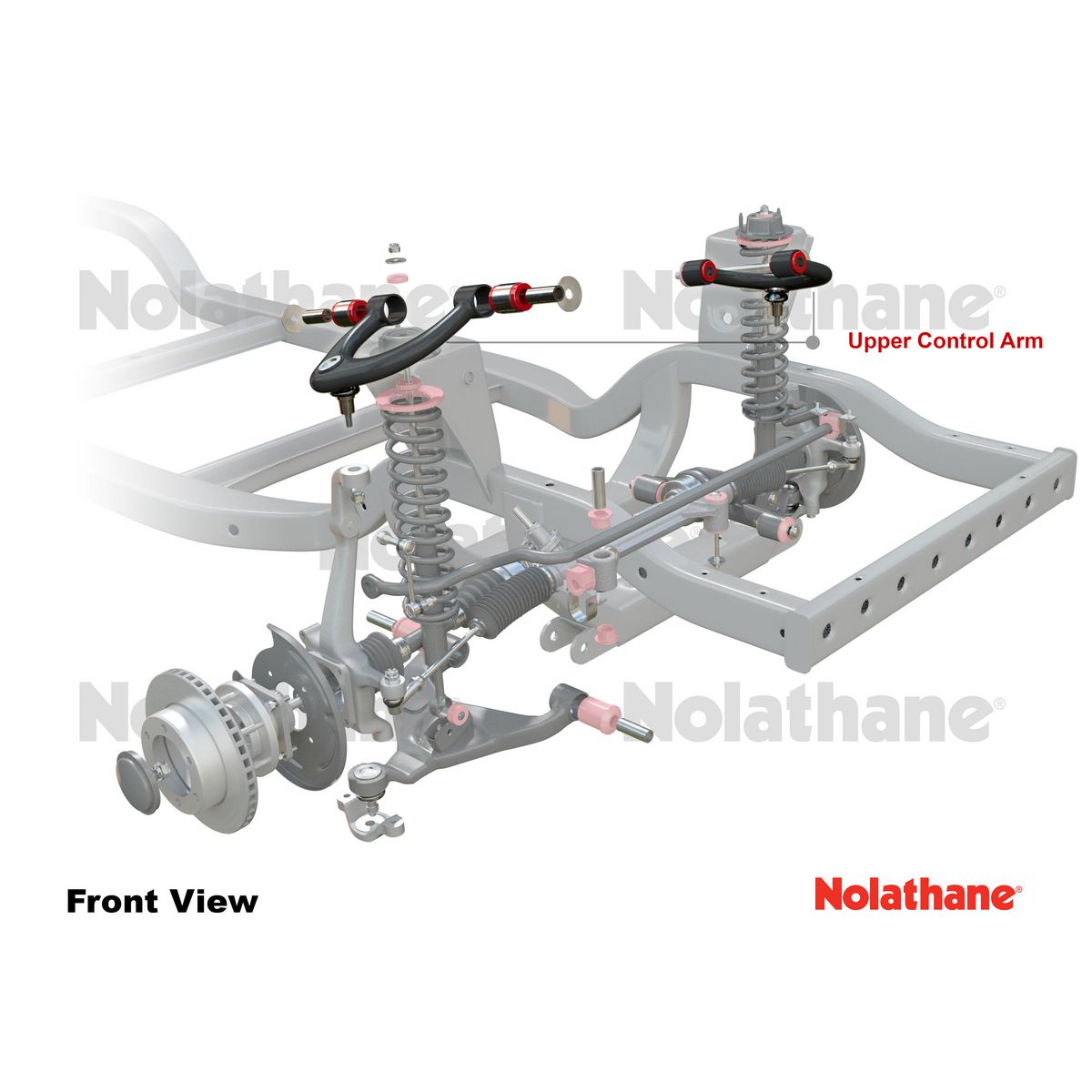 Nolathane Control Arm - Complete Left Front UPPEr 45971L