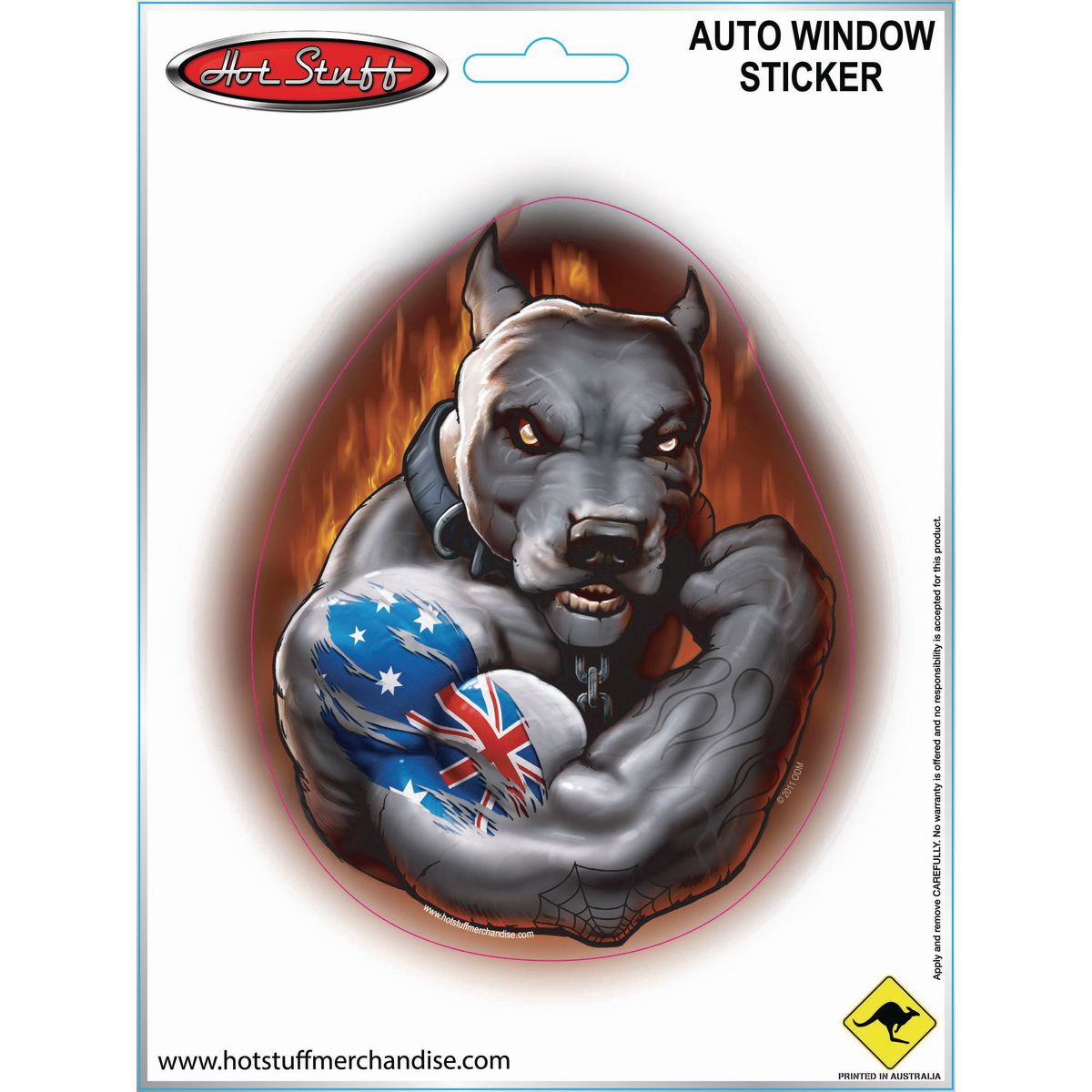 Hotstuff Hotstuff Aus Dog Muscle Decal SH2778