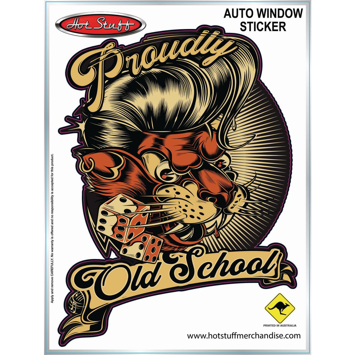 Hotstuff Hotstuff Old School Auto Sticker SH571