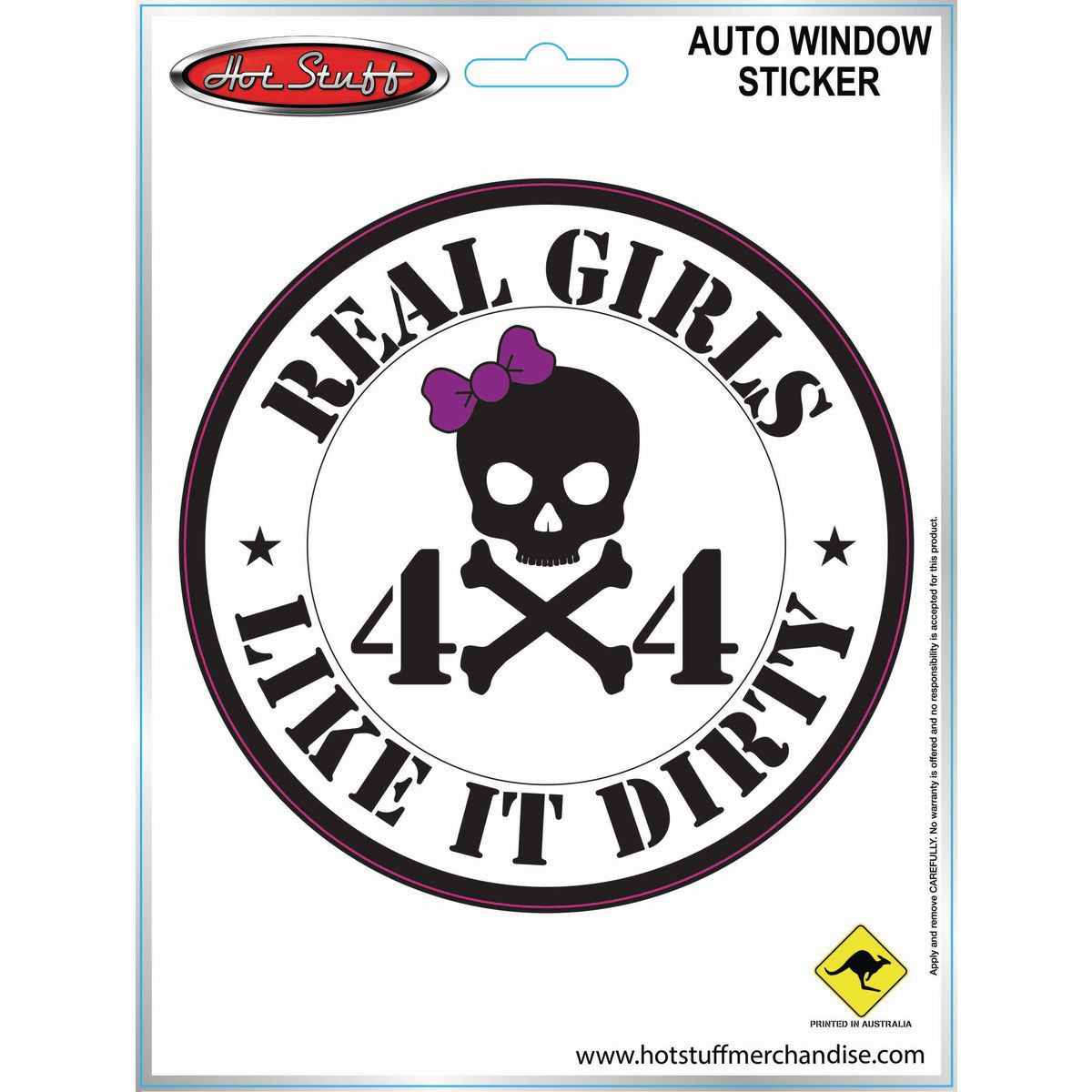 Hotstuff Hotstuff Real Girls Like It Dirty Auto Sticker SH1036