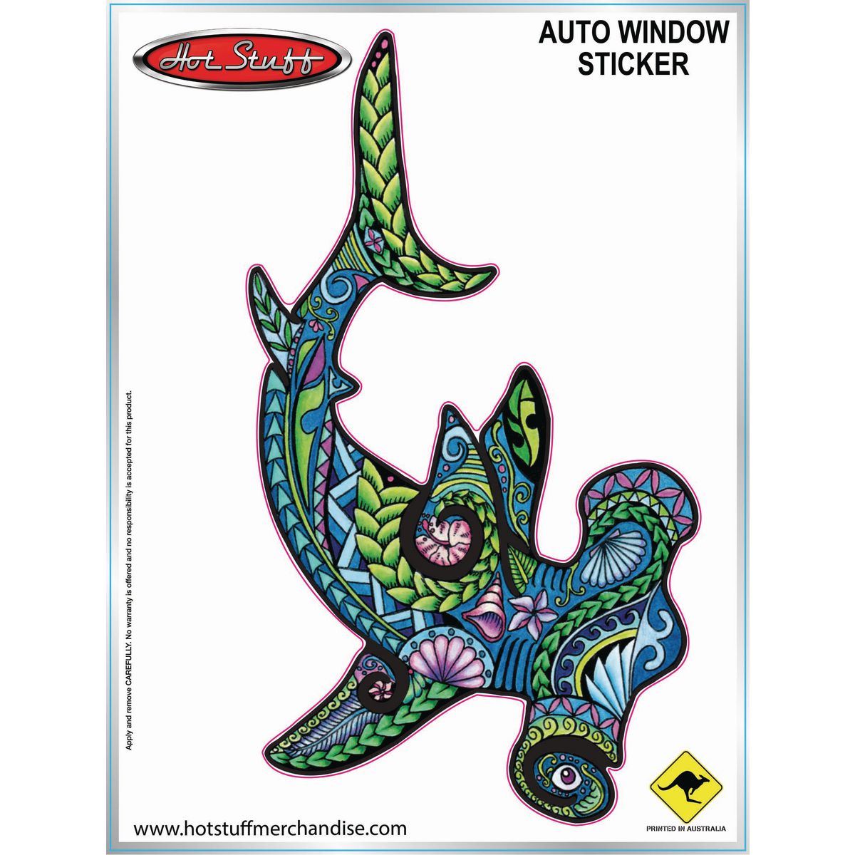 Hotstuff Hotstuff Tribal Shark Auto Sticker SH4083