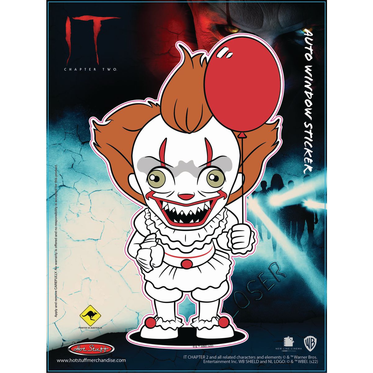 Hotstuff Hotstuff Pennywise Chibi Auto Sticker SH4001