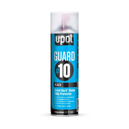 U-Pol Aerosol Guard #10 Gravi-Gard Stone Chip Protector Black GUARD/AL