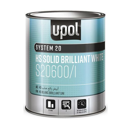 U-Pol Hs Brilliant White 2-1 5L S20600/5