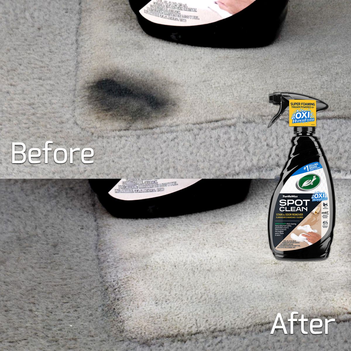 Turtle Wax Spot Clean Stain/Odour Remover 473ml 103180