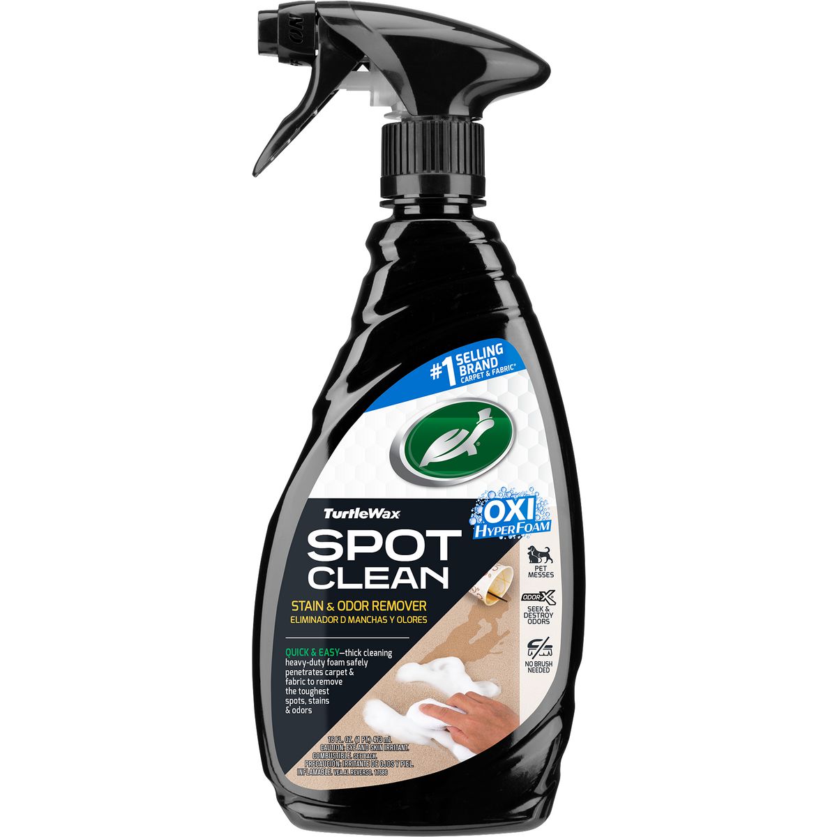 Turtle Wax Spot Clean Stain/Odour Remover 473ml 103180