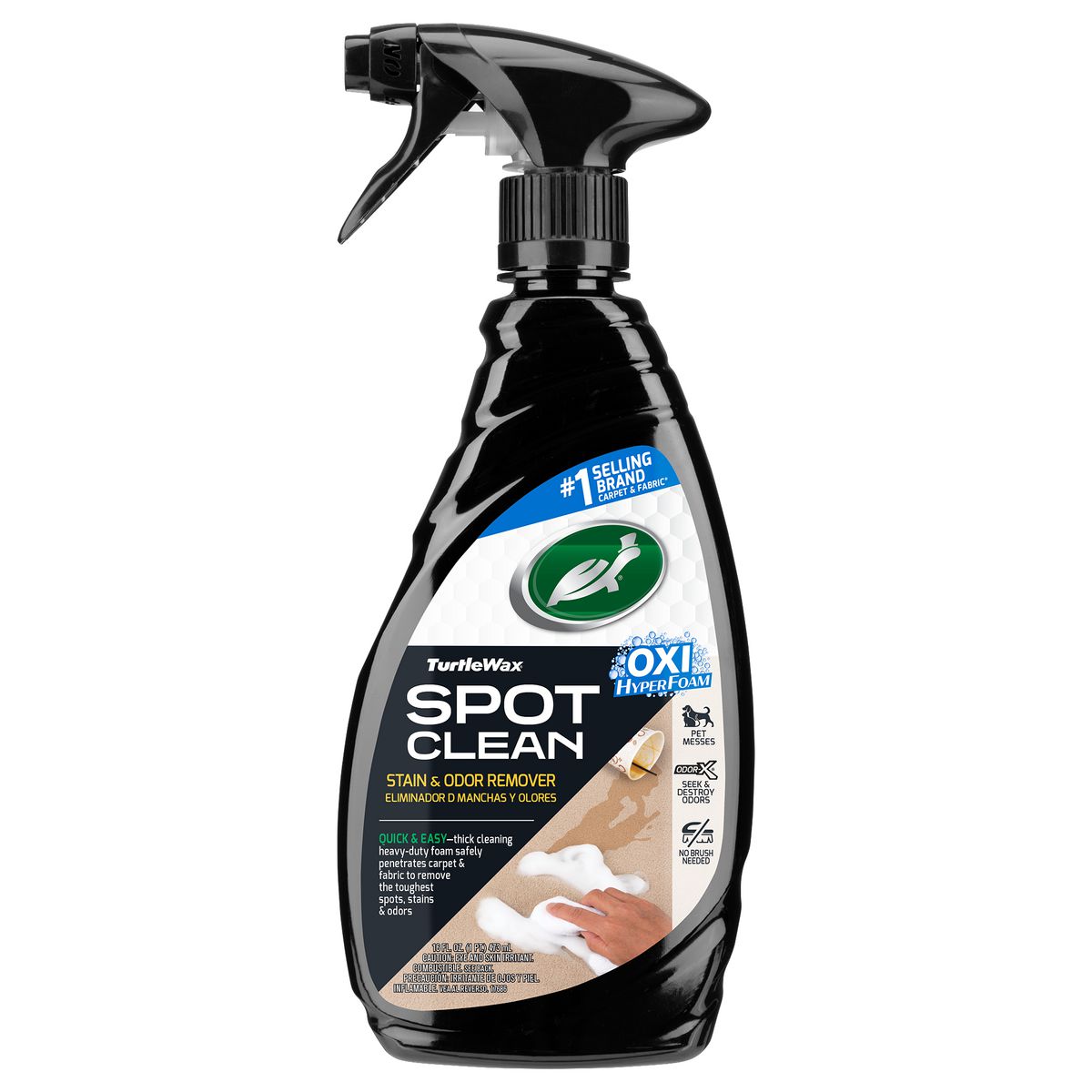 Turtle Wax Spot Clean Stain/Odour Remover 473ml 103180