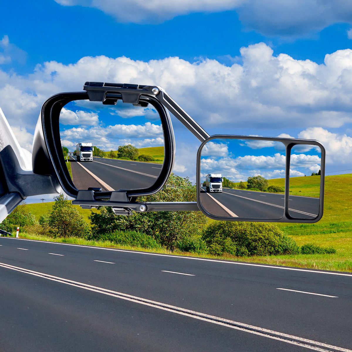 Maxi Trac Dual View Towing Mirror Universal Mount MT-MIT2
