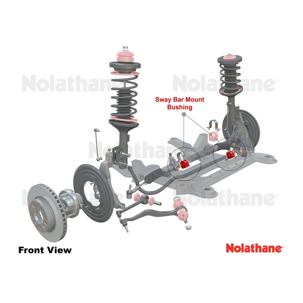 Nolathane Sway Bar - Mount Bushing 23mm 421036