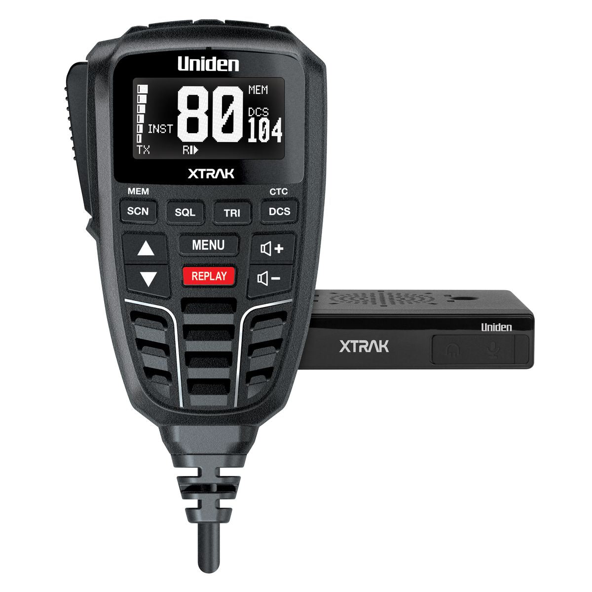 Uniden XTRAK 80 Smart UHF Radio with Large OLED Display