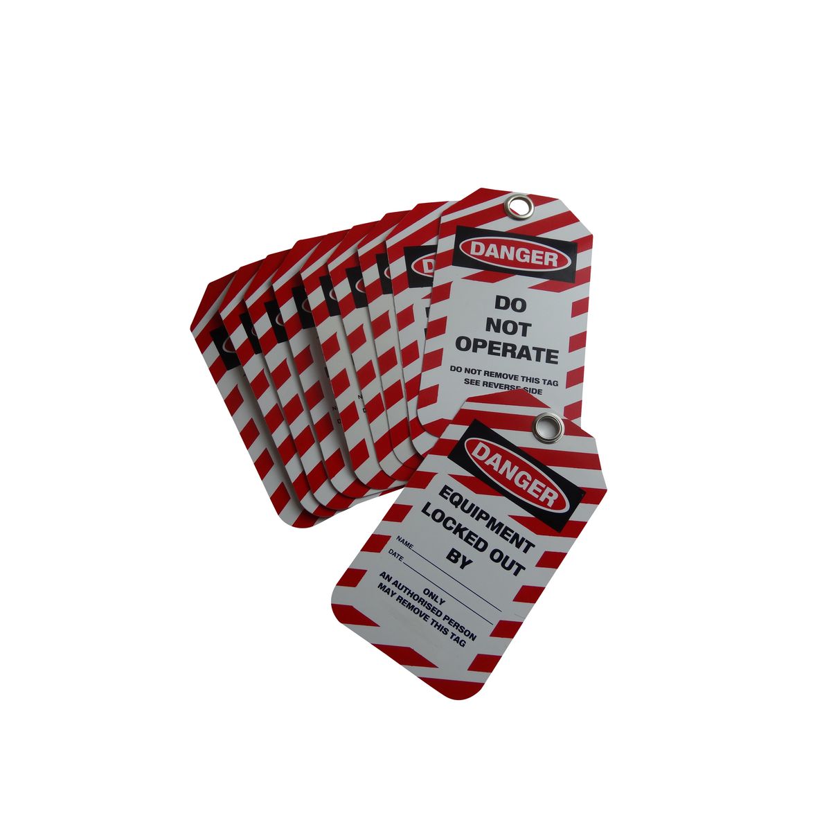 Elec. Factory Outlet Lockout Danger Tag 'Do Not Operate' Pack Of 10 DLT1