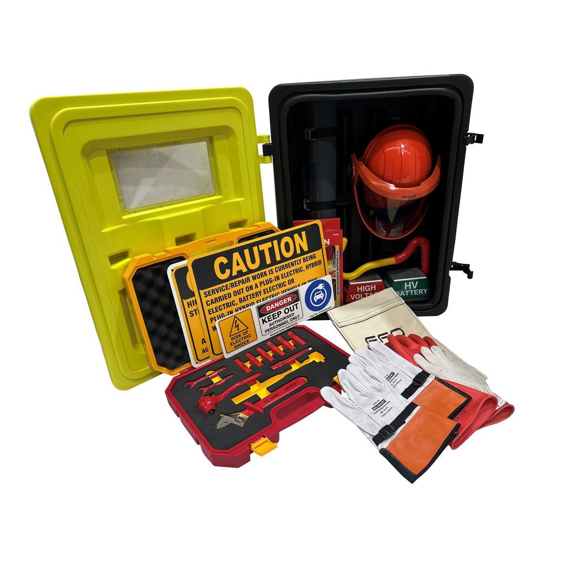 Elec. Factory Outlet Electric Vehicle Workshop Safety And Tool Kit Wall Mounted EVWKIT