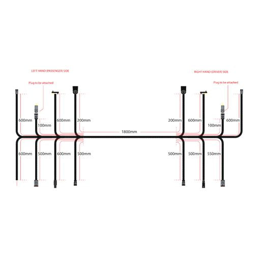LED AUTOLAMPS Norweld Custom Wiring Harness to suit Ranger 2022 SO5114.RANGER22