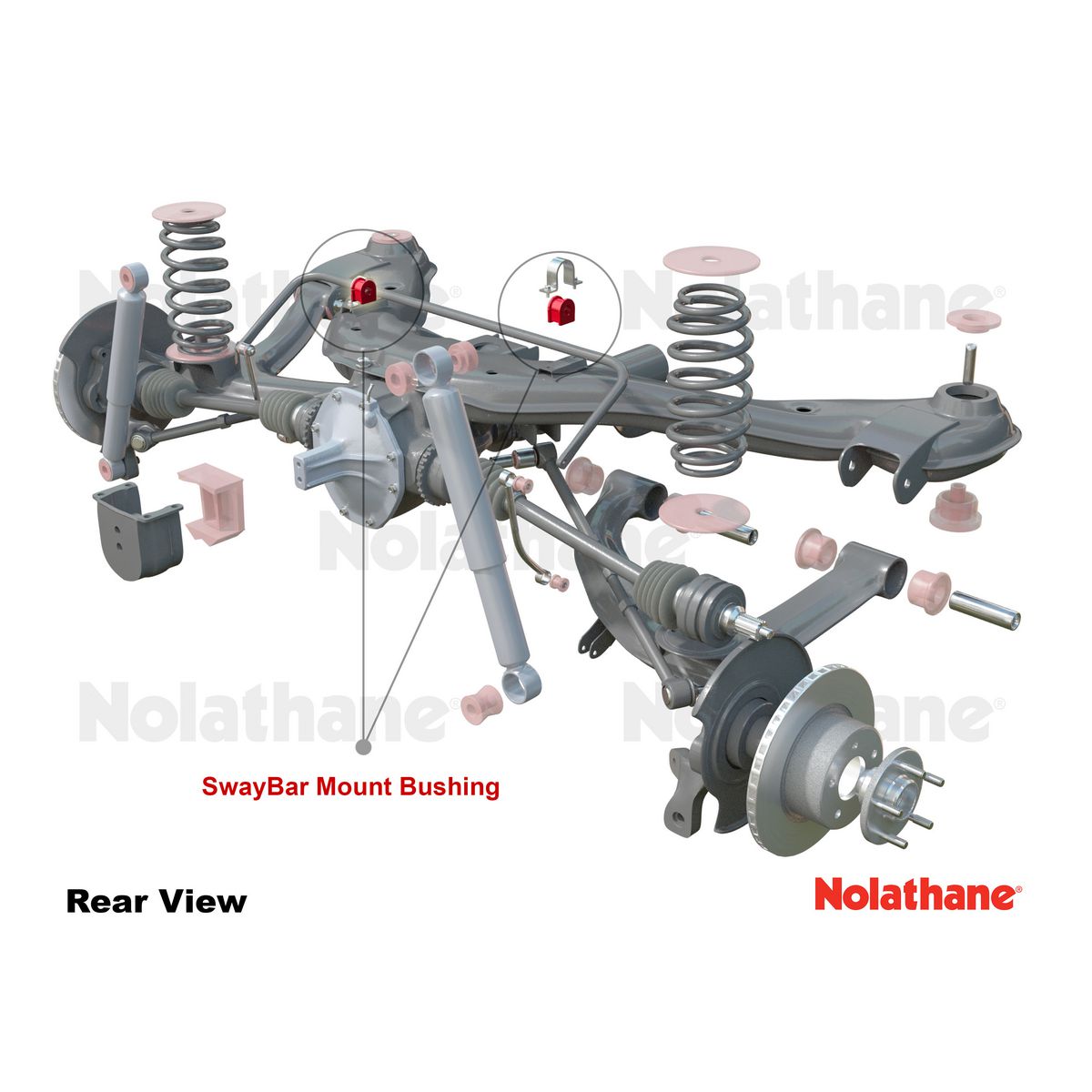 Nolathane Sway Bar Mount - Bushing Kit 16mm 421012