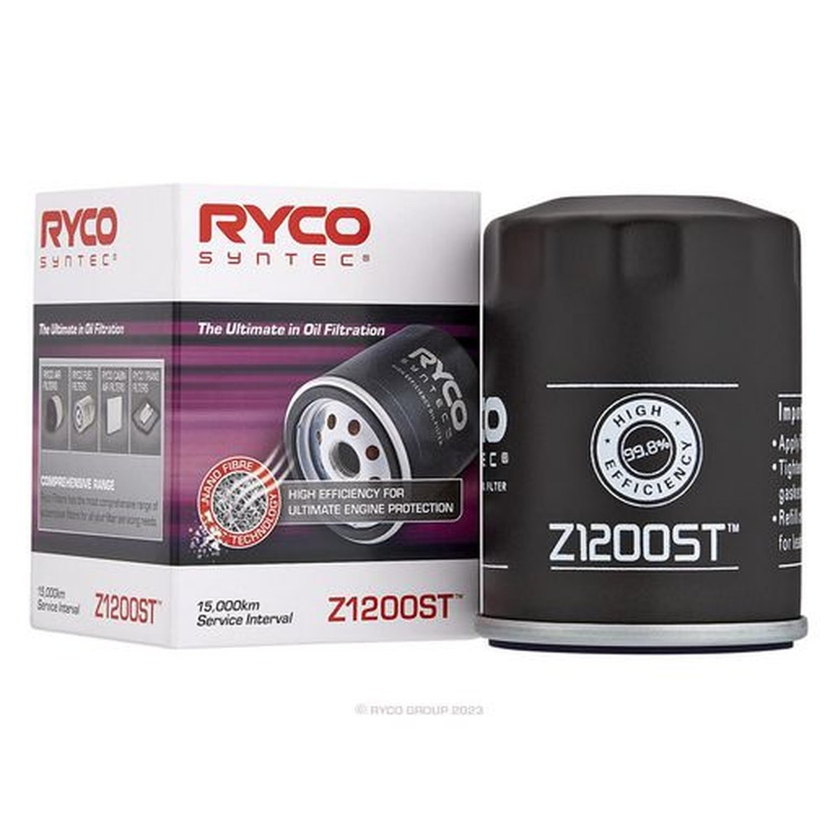 Ryco Syntec Oil Filter Z1200ST
